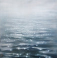 Zahra 36w x 36h" Acrylic on Paper with Float Frame No Plexiglass