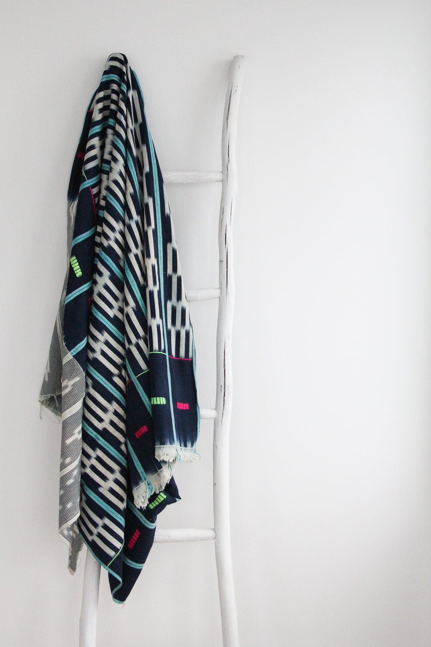 Patched Indigo Blanket