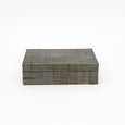 Black And White Checkered Bone Box