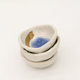 Porcelain + Crushed Glass Pinch Pot