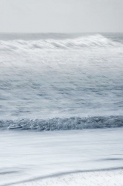 Whispering Wave- 34w x 50h" Standard White Frame Museum Plexiglass