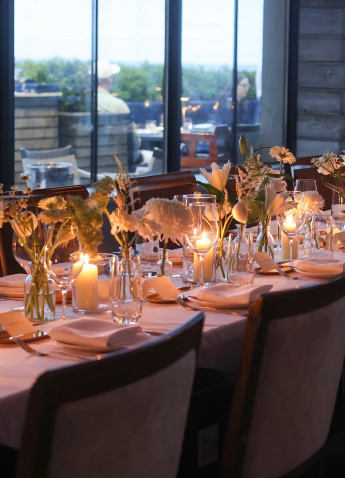 Floral + Candle Table Decor