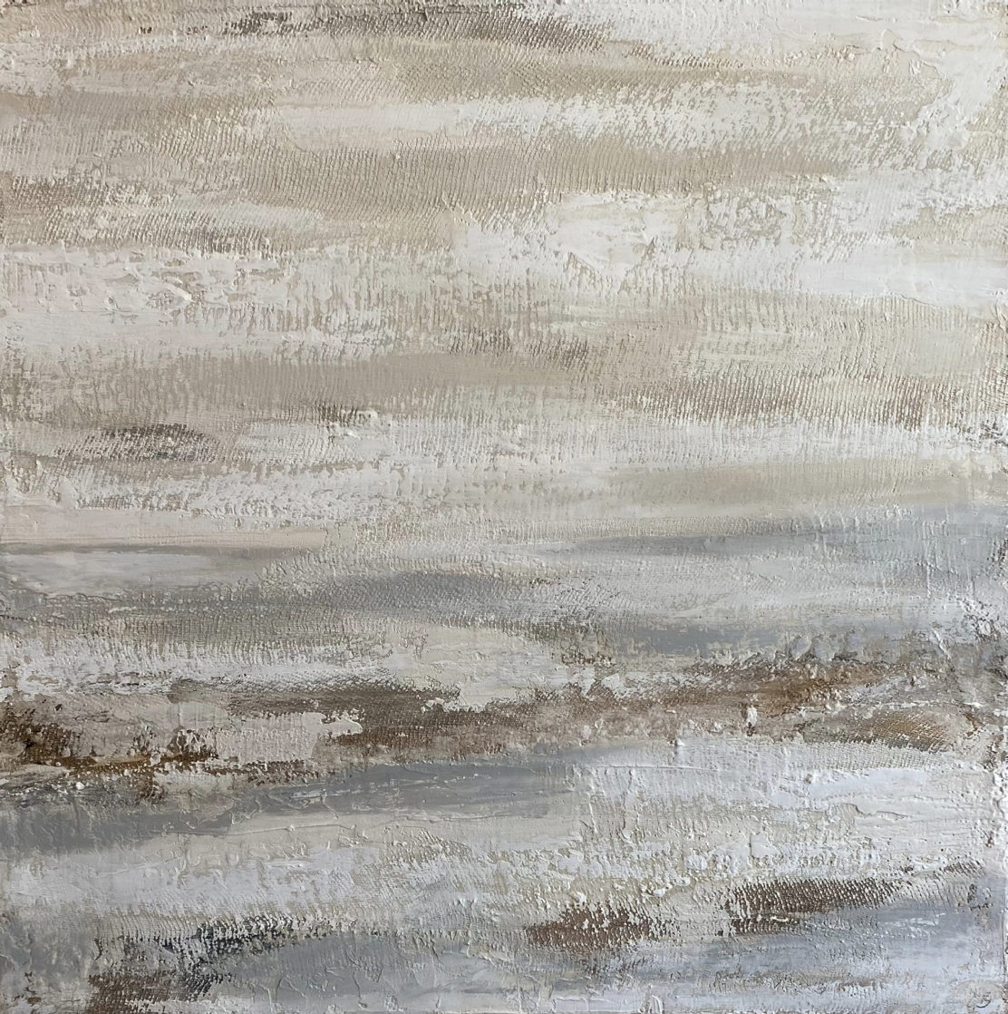 Burlap Sea II 25w x 25h" By Christy Branson