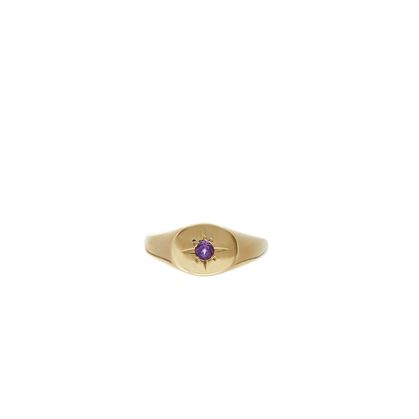 Amethyst Birthstone Ring