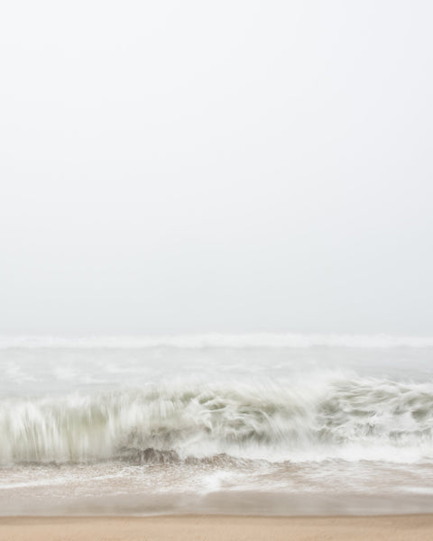 Serene Sea with Deckled Edges Framed 38w x 49h"