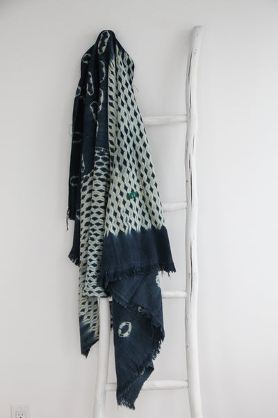 Diamond Indigo Blanket