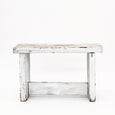 Antique White Bench