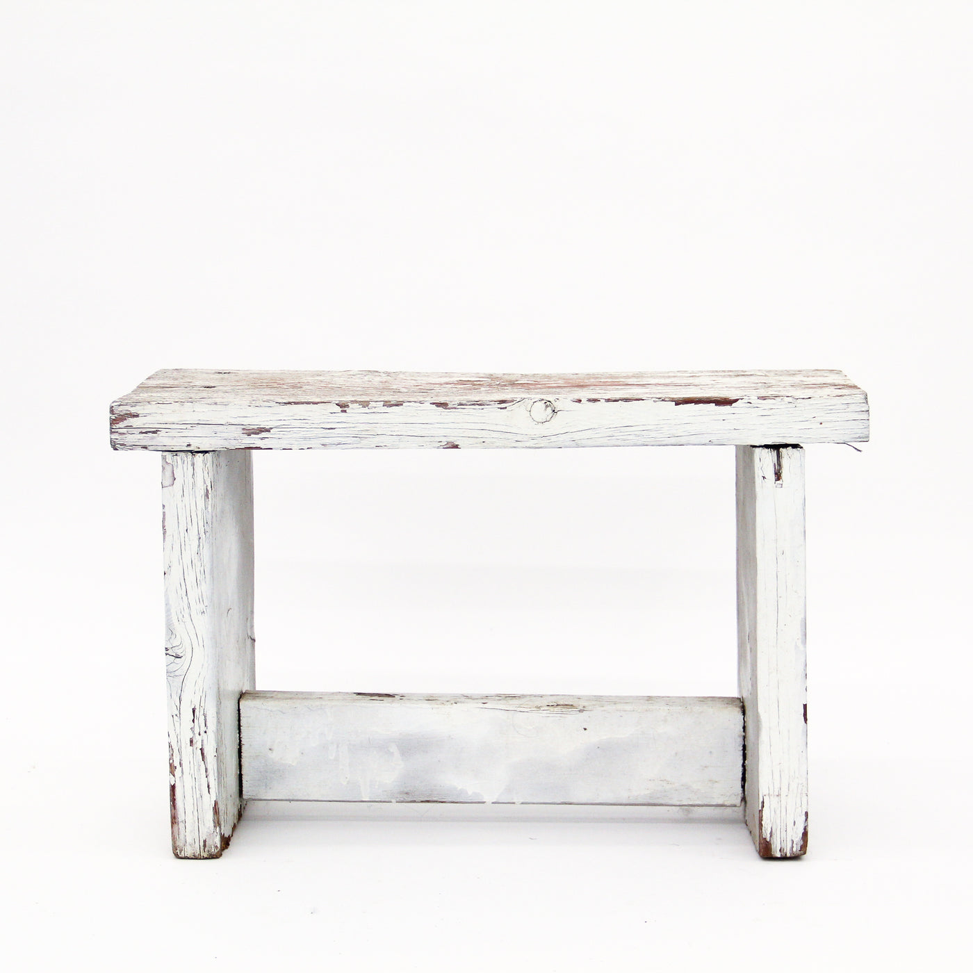 Antique White Bench