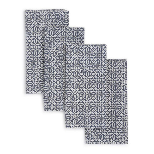 Blue Mosaic Napkin Set