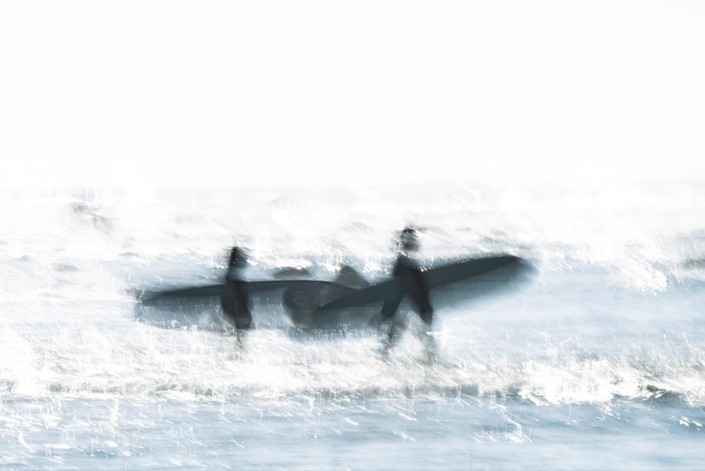 Morning Surf Face-mounted to Plexiglass No Frame 50w x 32h