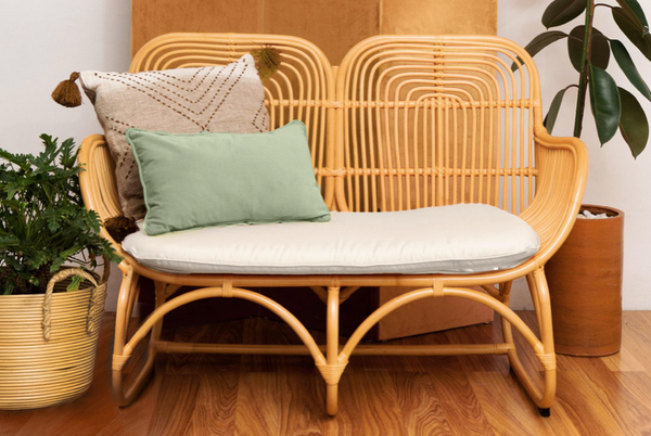 Bali Rattan Love Seat